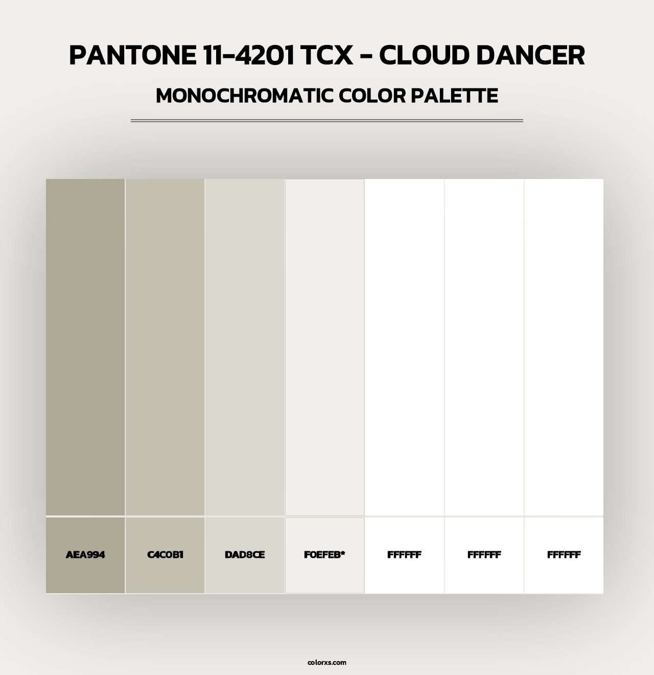 pantone cloud dancer